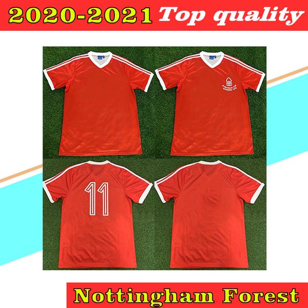 

1979/80 nottingham forests retro football club home shirts 1980 nottingham mcgovern star robertson burns lloyd new soccer jerseys size s, Black;yellow