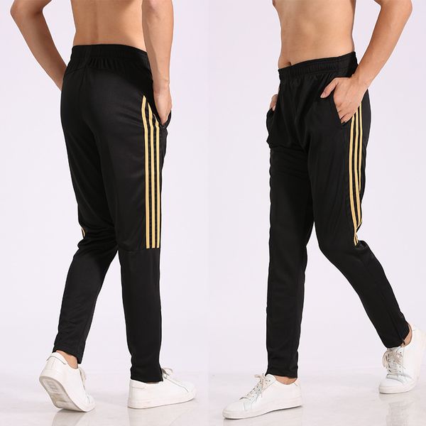 

men's sports jogger sweatpants straight hip hop fitness running football pencil pants training, Black