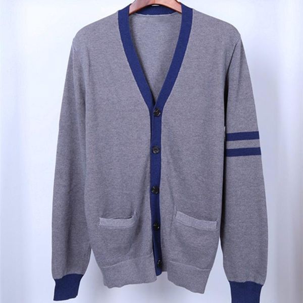 

men little horse v-neck cardigan cotton sweater autumn winter jersey pullover hombre pullover homme winter knitted swe, White;black