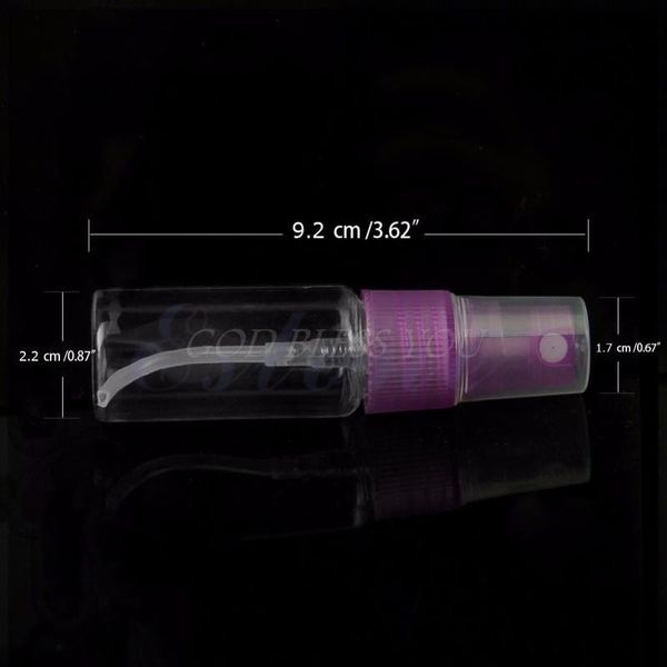 

10pcs 10ml mini portable empty plastic perfume atomizer atomiser spray bottle drop shipping 10 bbyply
