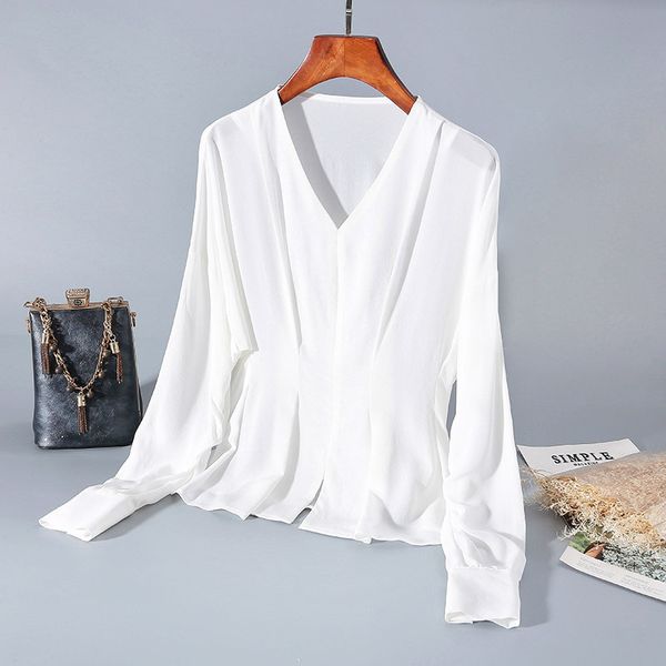 

2020 new shirts shirt long upper head early spring female temperament gr87, White