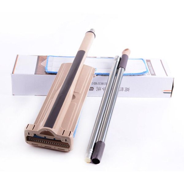 

плоская швабра бесплатная рука мойка из нержавеющей стали ручка спин спина швабру дома дом офис чистящий инструмент микрофибры кухонный пол