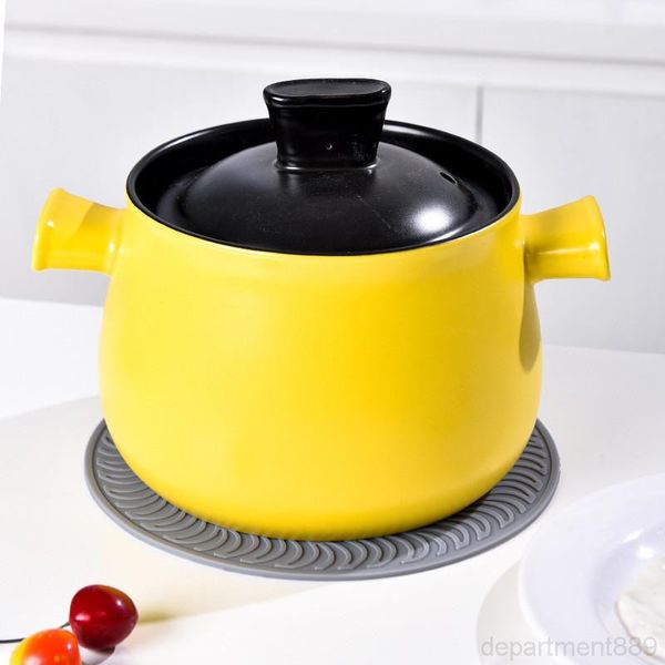 

silicone pot placemat heat resistant round diameter 20cm holder non-slip pan coaster dha30