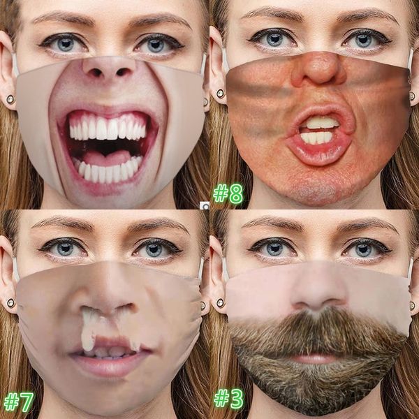 

xbck spring 3d for designer camouflage mask washable breathable face luxury sunproof mask dustproof cycling sports mouth cover masks camo un, Black