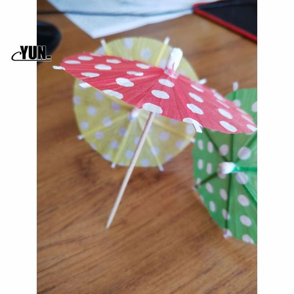

other festive & party supplies 20pcs cupcake er white dot e. paper umbrella beach birthday cake decoration seaside pool tropical fruit t