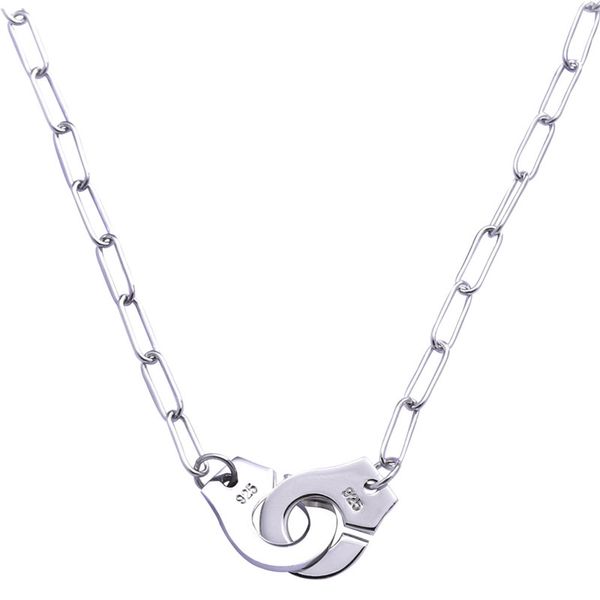 

wholesale price france famous brand jewelry dinh van necklace for women fashion jewelry 925 sterling silver handcuff necklace link choker