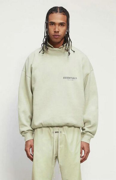 

2021 new fg classic hoodies high collar letter print hoodies men women street winter hooded sweatshirt fashion simple solid pullover hoodies, Black