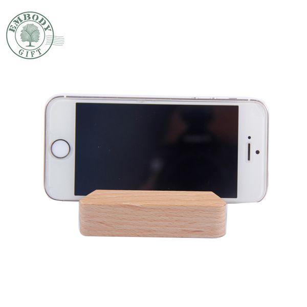 

wholesale triangle wooden table mobile phone holder