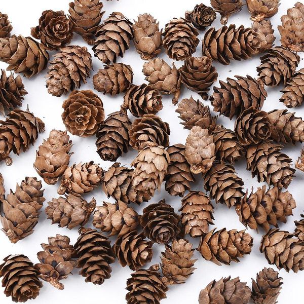 

20 artificial plants natural dried flowers pine cone acorn wedding home decoration diy christmas garland wreath wmtazc