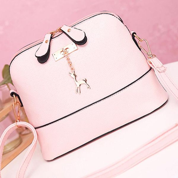

2020 pu leather women shoulder bags female purse deer pendant handbags girl mini crossbody bags vintage small mini flap bolsos