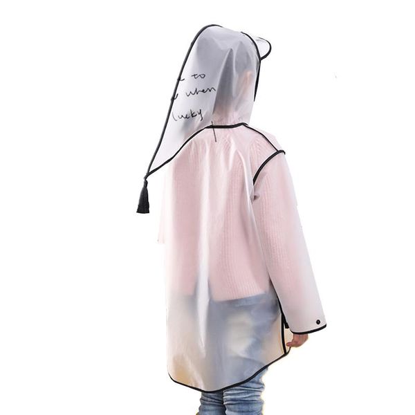 

vilead eva children raincoat cute waterproof outdoor poncho boys girls fashion transparent rain coat portable thickness rainwear wmtccc