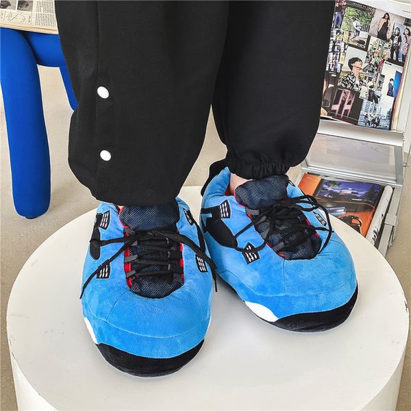 

new women winter shoes cute cartoon animal warm house plush shoes home sneakers snow bedroom slippers size women sandals 36-44 y1124, Black