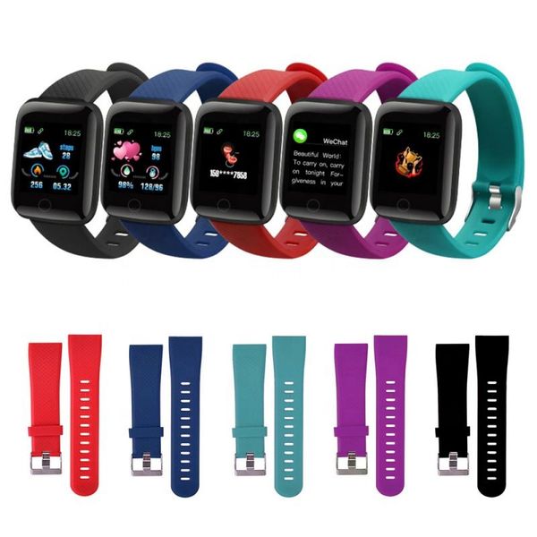 

wholesle replacement smart watch strap for d13 d18 116 plus bracelet strap band for 116plus d18 d13 watchband wriststrap smart wristband