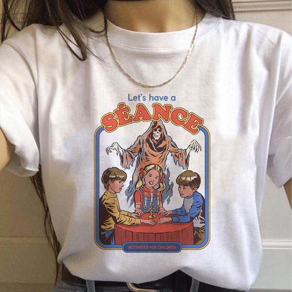 

летние 90-х годов старинные графические женские тройники 80s ulzzang корейский стиль модуль женская футболка мой воображаемый друг футболки, White