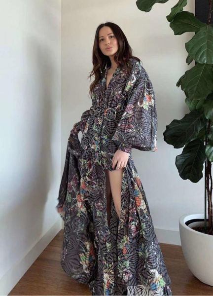 

casual dresses 2021 fashion women long sleeve dress with sash, Black;gray