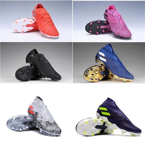 

new messi nemeziz 19.1 fg mens soccer shoes cleats football shoe crampons de football boots x19+ scarpe da calcio chaussures