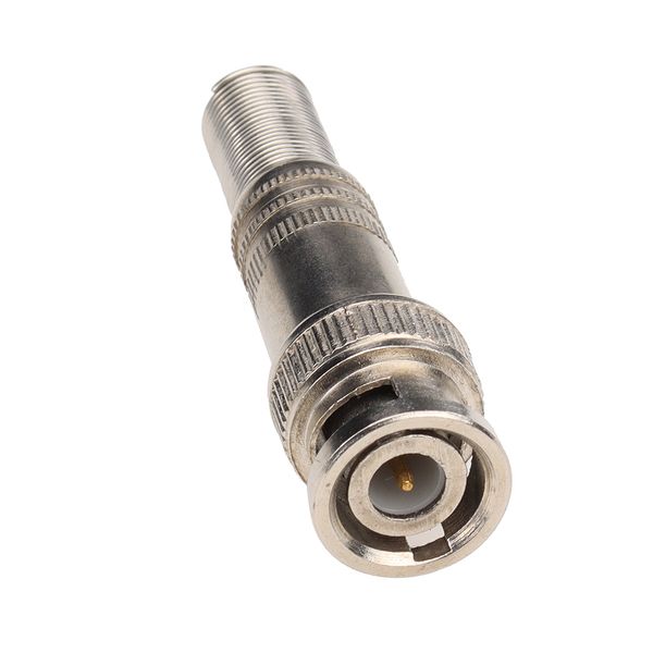 Conector masculino do BNC para o adaptador do acoplador do cabo coaxial RG59 para o sistema da câmera do CCTV