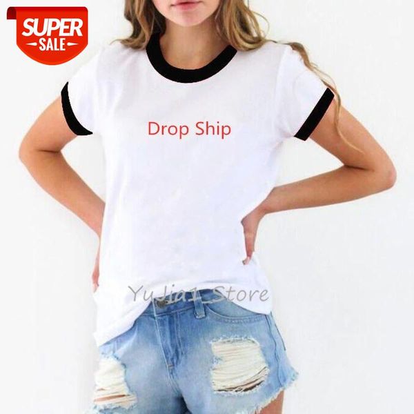 

women white t shirt drop ship wholesale drop shipping #UJ1E