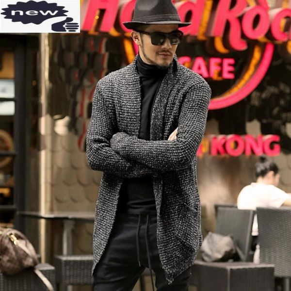 

men's sweaters spring 2021 medium cardigan outerwear men america casual thicken warm long sleeve loose streetwear knitted sweater, White;black