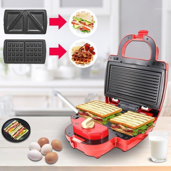 

sandwich panini waffle maker machine wafer 3 in 1 bubble egg cake oven breakfast electric sandwich panini waffle-maker machine1