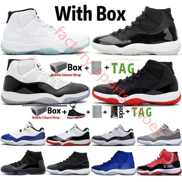 

25th anniversary 11 mens basketball shoes 2020 jumpman bred low concord unc 11s cap and gown legend blue women sports sneakers size 36-47