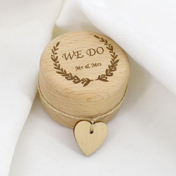 

деревенский свадебный деревянный кольцевой коробку валентина натуральный деревянный кольцевой носитель коробка свадебного жениха жених короб