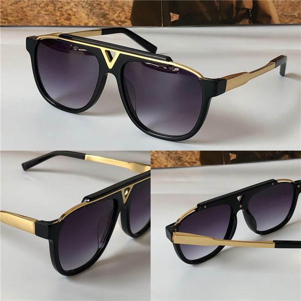

the latest selling popular fashion men design sunglasses 0937 square plate metal combination frame uv400 lens with box 0936, White;black