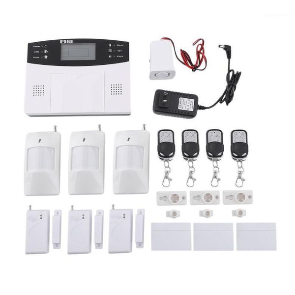 

alarm systems wireless gsm home security system detector sensor call lcd screen intelligent auto door system1