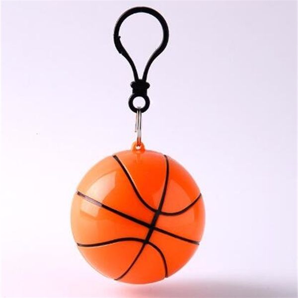 

ball st football basketball spherical raincoat plastic key chain disposable portable raincoats covers travel tour trip rain coat 2 nt8y0