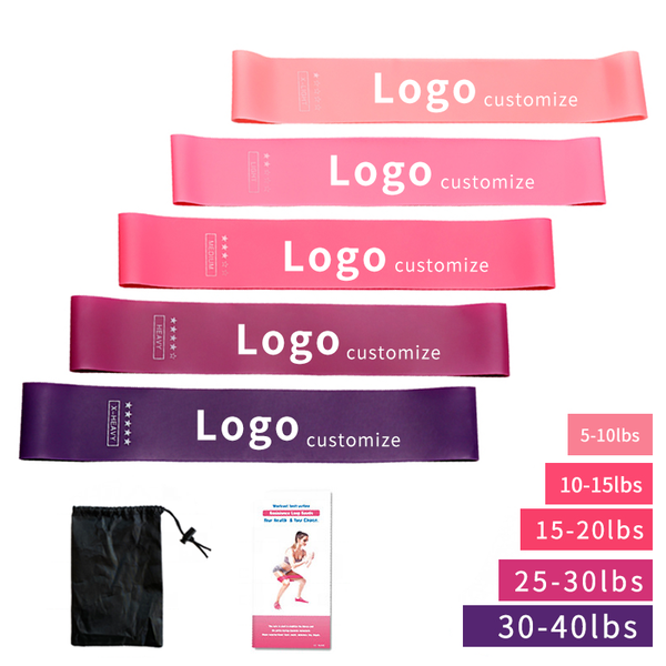 

resistance bands 5 level rubber training pull rope for sports pilates fitness gym workout equipment yoga