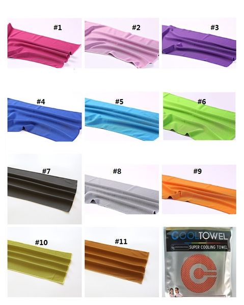 

sports 90*30cm ice sunstroke cold summer yoga exercise cool quick dry soft breathable cooling towel mk537