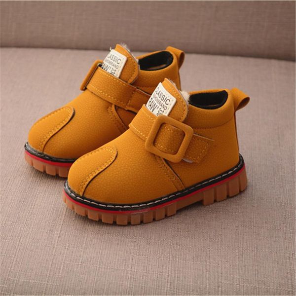 

new kids boots shoes for boys girls children martin army boots sneaker girls boys boots baby winter flat sneaker wmtuau rimmer, Black