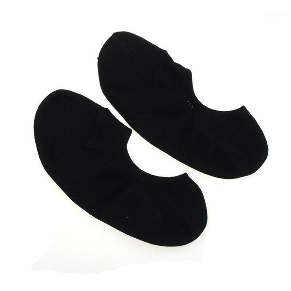 

1 pairs man shallow mouth invisible boat sports cotton slip socks 1191, Black