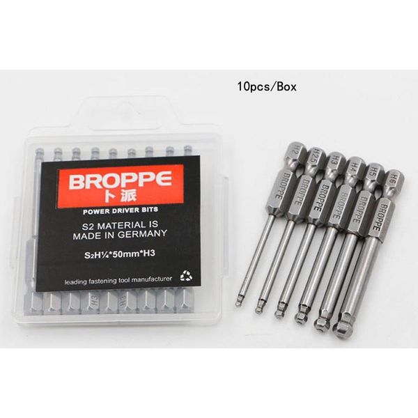 

s2 alloy steel power electric drill bits screwdriver ball bits 65-150mm hex wren bbytbr bdesports