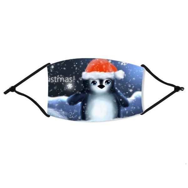 

face fashion anti masks dust cartoon animal printed christmas mouth cover washable reusable with filters us in stock