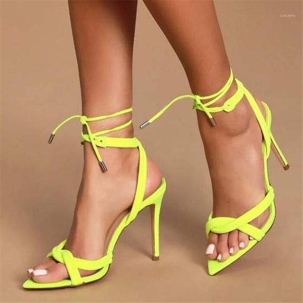 

fashion stretch fabric women shoes high heels sandals summer cross tied lace up peep toe party sandals pumps size 35-411, Black