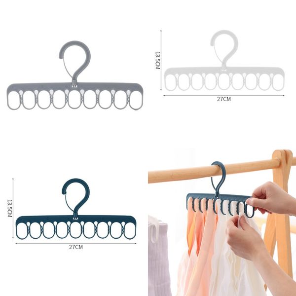 

девять отверстий вешалка для хранения одежды стойки провинциальная космическая сушка одежда висит студент стойки бытовые принадлежности 1 3r