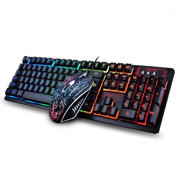 

keyboard mouse combos k13 gaming combo rgb backlight mechanical felling gamer kit silent set for pc lap