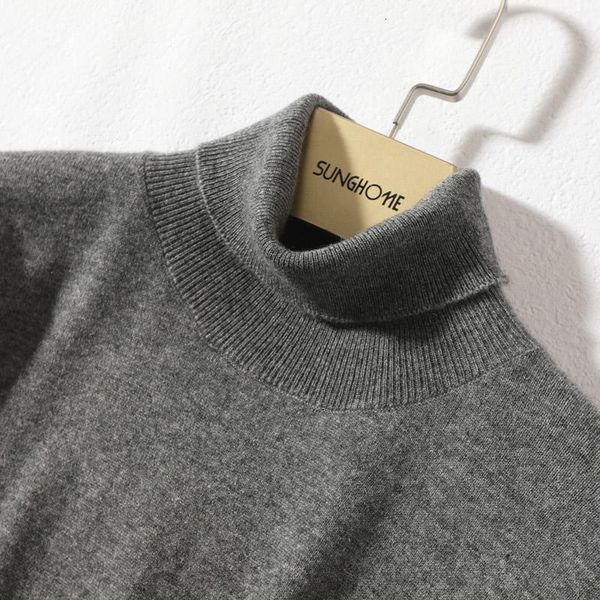 

2021 man sweaters 100% knitting pullovers arrival new eight turtleneck pure cashmere jumpers winter clothes q9sz, Black