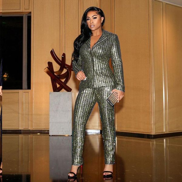 

hhdmv 2020 spring fashion new high street styles наборы с длинным рукавом отворота верхних эластичных длинных брюк 2 цветных наборов, Gray