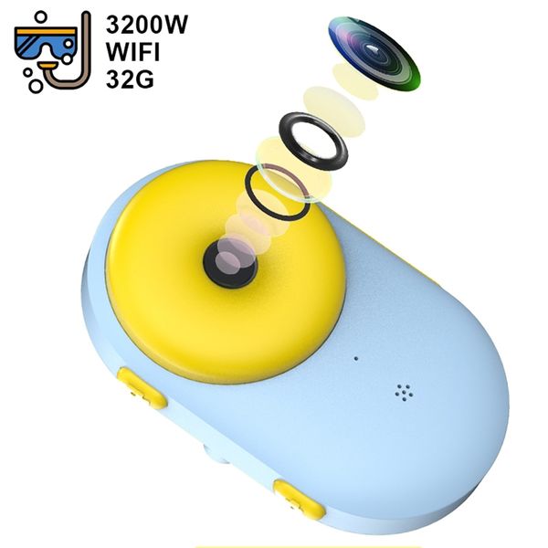 

wifi children's waterproof mini dual pgraphy sports digital toy birthday gift kids camera lj200907