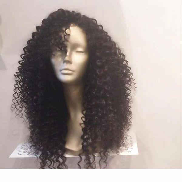 

glueless full lace human hair wigs brazilian virgin hair curly lace front wig pre plucked natural hairline wigs for black women, Black;brown