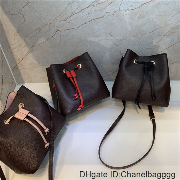 

quality high qulity luxury deigner bucket for women female neo shoulder genuine leather mirror bag m44020 crossbody bags handbags