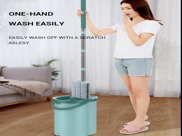 

drop shipping магия микрофибры для очистки швабры плоского squeeze магия matic главной кухня floor cleaner free hand швабра с ковшом jlltdn