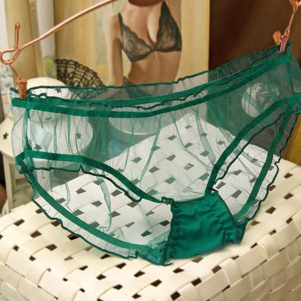 

lace thongs panties women ultra-thin mesh transparent bragas mujer women's soft briefs bow panty underwear, Black;white