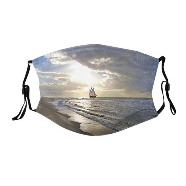 

landscape print windproof face mask printing fabric mouth mask protective pm 2.5 mouth-muffle dust washable reusable mask bbypcc lipper