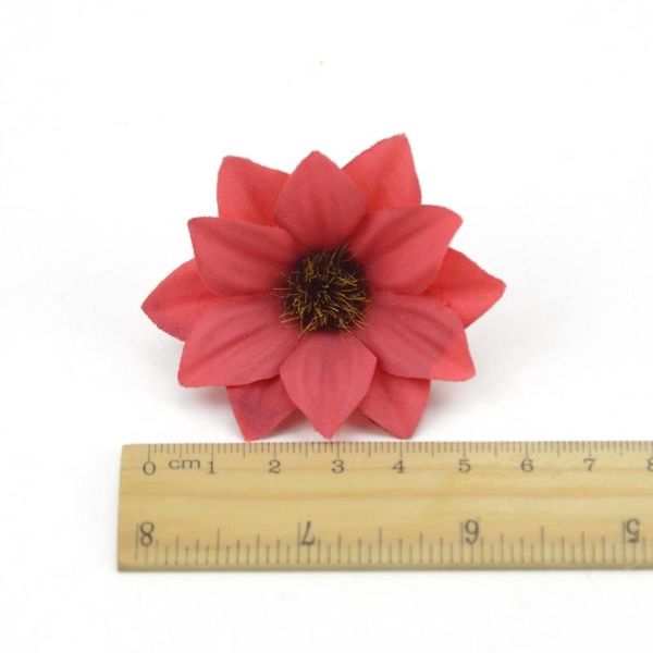 

20pcs 6cm gerbera artificial flower home party decoration scrapbooking accessories wreath diy head craft fake bbytek