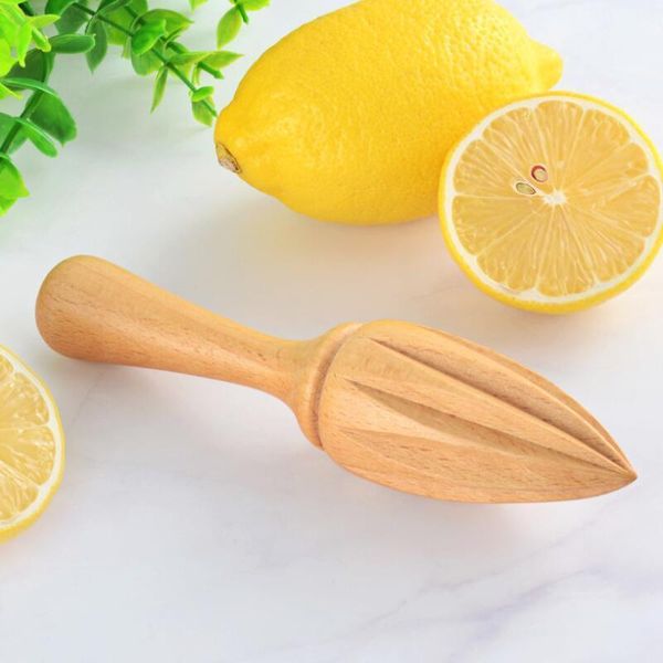

new}beech juicer manually wooden squeezer orange citrus juice extractor lemon reamer without lacquer wax dhf2152