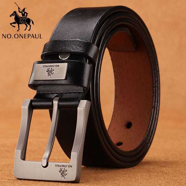 

no.onepaul leather belt men cummerbunds belt male men belt pin buckle fancy vintage jeans male genuine leather strap beltsq1228, Black;brown