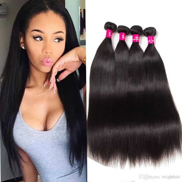 

8a brazilian straight body wave loose wave kinky curly virgin hair unprocessed brazilian peruvian malaysian virgin human hair extensions, Black;brown